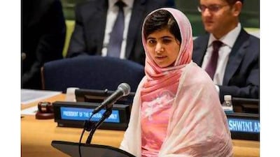 A reader praises Malala Yousafzai, the Pakistani schoolgirl who addressed the UN. Andrew Burton / Getty Images / AFP