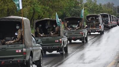 The Pakistan military said the drone crossed the Line of Control by 600 metres. AP