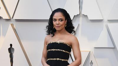 Tessa Thompson in Chanel. Photo: AFP
