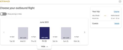 The prices of some flights are jumping as travellers look to get away for the Eid Al Adha break. Photo: Etihad Airways screengrab