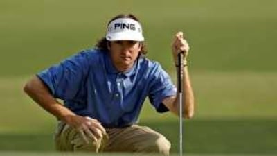 Bubba Watson equalled the course record of 30 over the front nine at Quail Hollow Club to draw level with Retief Goosen.