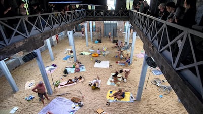 The opera ‘Sun & Sea (Marina)’ by Rugil Barzdziukait, Vaiva Grainyt and Lina Lapelyt at the Venice Biennale’s Lithuanian Pavilion Getty