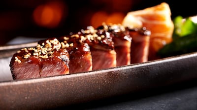 Wagyu beef short rib at Japanese restaurant Netsu at the Mandarin Oriental, Jumeirah, Dubai