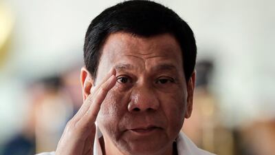 Rodrigo Duterte once said he would kill his own son if he were a drug dealer (EPA)