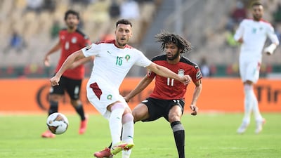 Mohamed Elneny - 7, While the midfielder had some sloppy moments, he did a brilliant job defensively in the middle and made some well-timed tackles. AFP