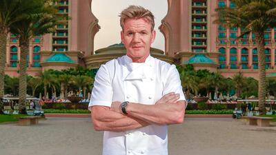 Gordon Ramsay will wing his way back to Dubai for the one-year anniversary celebrations at Bread Kitchen & Bar, his restaurant at Atlantis, The Palm in Dubai. Courtesy Atlantis, The Palm