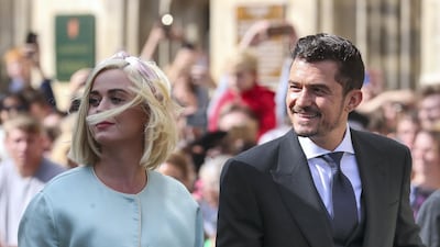 Katy Perry and Orlando Bloom were two of the star guests at the wedding of Ellie Goulding and Caspar Jopling. GC Images