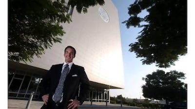Stuart Jones Jr, the United States Treasury financial attache to the Gulf, outside the US Embassy in Abu Dhabi.