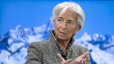 International Monetary Fund managing director Christine Lagarde said: "The economic path ahead for the region is challenging." AFP