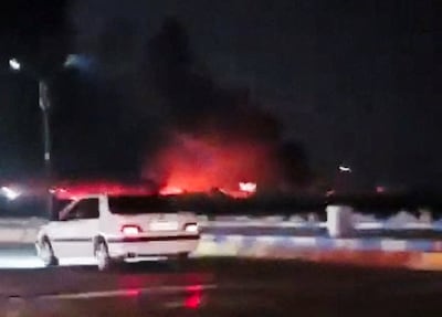 Smoke rises amid reports of explosions by Iranian state media, in Bandar Abbas, Hormozgan Province, Iran in this screengrab obtained from a social media video released July 8, 2026. Reuters