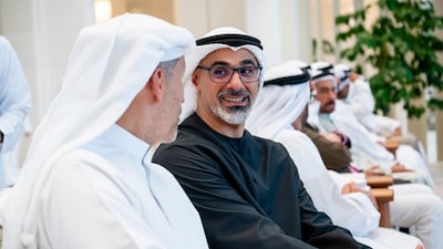 Sheikh Khaled bin Mohamed, Crown Prince of Abu Dhabi, and Khaldoon Al Mubarak, chairman of the Executive Affairs Authority and managing director and chief executive of Mubadala Investment Company were also present