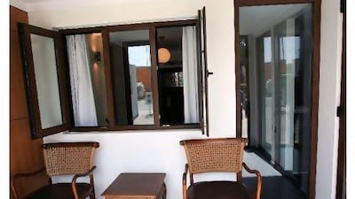 An interior view of one of the container homes. The buildings are insulated with rockwool to regulate their temperatures.