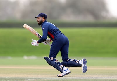 United States batsman Jaskaran Malhotra. Chris Whiteoak / The National