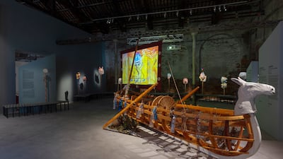 Mounira Al Solh was inspired by the mythical tale of the Abduction of Europa in creating the Lebanese pavilion. Photo: Federico Vespignani