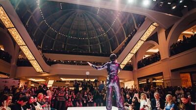 The gig was part of the Dubai Shopping Festival experience dubbed fashiontainment. Courtesy of Mall the Emirates