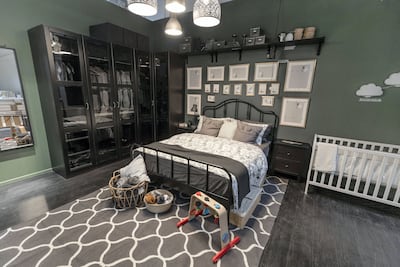 A ready-to-go room set up at the Ikea store in Dubai Festival Plaza. Chris Whiteoak / The National