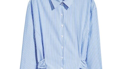 Sometimes minimal details, like ruched ties at the waist, are all you need to elevate your shirt. Dh199, H&M. Courtesy of H&M