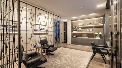 A study in the record-breaking Palm Jumeirah penthouse. Courtesy Gulf Sotheby's International Realty