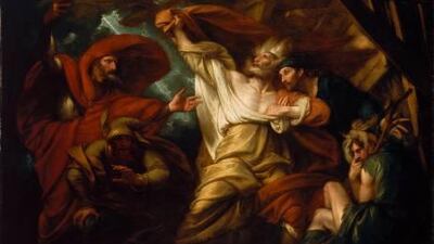 King Lear, which was in the MFA’s library, unknown to the public, until the new wing opened, was painted in London by the American Benjamin West in 1788.