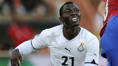 Kwadwo Asamoah and Ghana were knocked out in the quarter-finals of the 2010 World Cup. Martin Meissner / AP