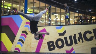 Bounce Abu Dhabi in Marina Mall will host a Tramp Camp for kids between the ages of 5 and 14. Mona Al Marzooqi / The National