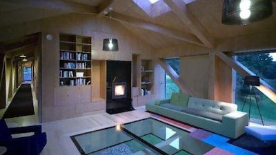 Natural wood panelling, picture windows and glass panels in the floor of Living Architecture's Balancing Barn simply immerse inhabitants in the surrounding landscape. The building, located in Suffolk, was the organisation's first project. Courtesy Living Architecture