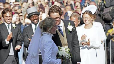 Ellie Goulding wore a custom-made Chloe gown to marry art dealer Caspar Jopling in 2019