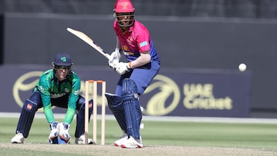 UAE's Dhruv Parashar bats in Dubai