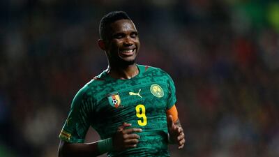 Samuel Eto'o and Cameroon lost to Portugal 5-1. They'll play in Group A at the 2014 World Cup with Brazil, Croatia and Mexico. Armando Franca / AP