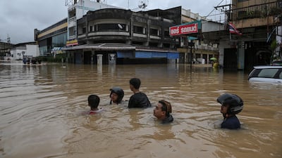 A flooded area in Hat Yai district. Reuters