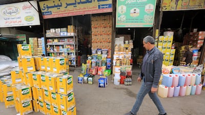 A wholesale market in Baghdad. Inflation, primarily driven by food prices in Iraq, is expected to hit 6.9 per cent this year. EPA