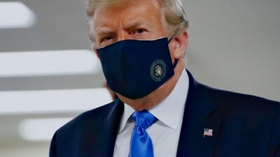 Donald Trump's handling of the coronavirus is cited as a reason for his dwindling support in opinion polls. AP