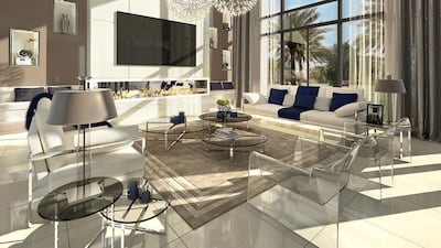 The interior of the Jawaher Saadiyat villas. Courtesy TDIC