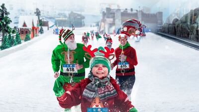 Ski Dubai is hosting its first ever Festive Fun Run this year. Photo: Ski Dubai