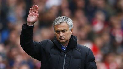 Jose Mourinho takes his Chelsea side to Leicester City on Tuesday night aiming to take another step towards the title. Eddie Keogh / Reuters