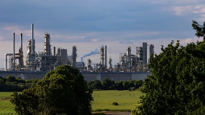 A TotalEnergies refinery in Leuna, Germany. Oil refining is one of the largest markets for hydrogen. Bloomberg