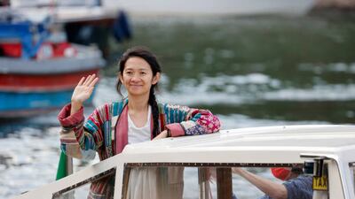 Chloe Zhao arrives at the 78th Venice International Film Festival on August 31, 2021 in Venice, Italy. Getty Images