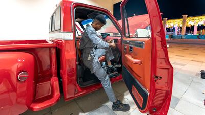 A truck gets the once-over