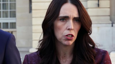 New Zealand Prime Minister Jacinda Ardern gives a press conference, at the OECD headquarters, in Paris, Tuesday, May 14, 2019. The leaders of France and New Zealand will make a joint push to eliminate acts of violent extremism from being shown online, in a meeting with tech leaders in Paris on Wednesday. AP Photo