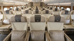 The new premium economy cabin has a 2-3-2 configuration on the upper deck of an A380 aircraft. Photo: Emirates