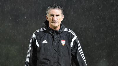 Edgardo Bauza is on a mission to pick the best squad for the UAE's must-win World Cup qualifying matches. Courtesy UAE FA