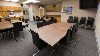 The dining room has been popular with astronauts since the Space Shuttle days