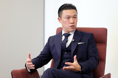 Aqua Labs chief executive Bobby Zhou at the Stablecoin and Digital Asset Innovation Forum 2026 at ADGM in Abu Dhabi. Chris Whiteoak / The National