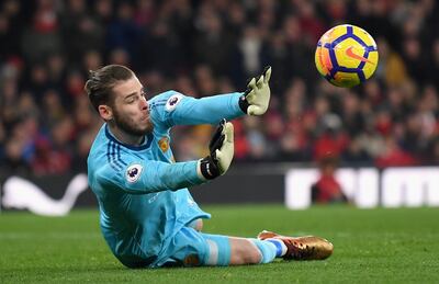 David De Gea's 14 saves equalled a Premier League record. Laurence Griffiths / Getty Images