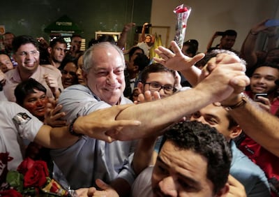 Presidential candidate Ciro Gomes arrives at the Eduardo Gomes International Airport in Manaus, Brazil, September 14, 2018. REUTERS