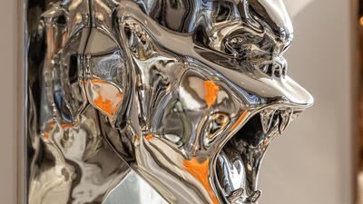 An expressive piece inside the home. Courtesy Luxhabitat Sotheby's International Realty