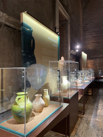 Ceramics and pottery used in sacred Roman rituals and daily life feature in From Sharjah to Rome: Along the Spice Route. Photo: Archaeological Park of the Colosseum
