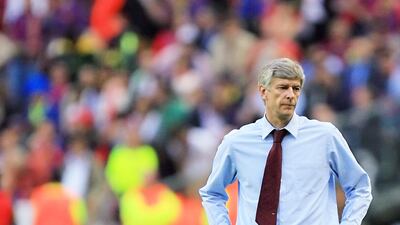 Wenger after Arsenal lost the 2006 Uefa Champions League final to Barcelona. Odd Anderson / AFP Photo