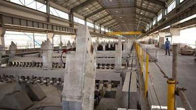 The Emirates Aluminium (EMAL) Phase II Pot Line, which will be the largest in the world when finished at their facility in Kizad in Abu Dhabi. Christopher Pike / The National