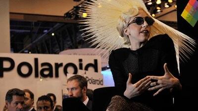 The singer Lady Gaga's partnership with Polaroid was announced at the 2010 International Consumer Electronics Show in Las Vegas last week.